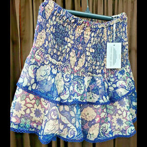 Foxie Dox Fancy Sheer Bandeau Tube Top Flowered Elastic Layered Fully Lined